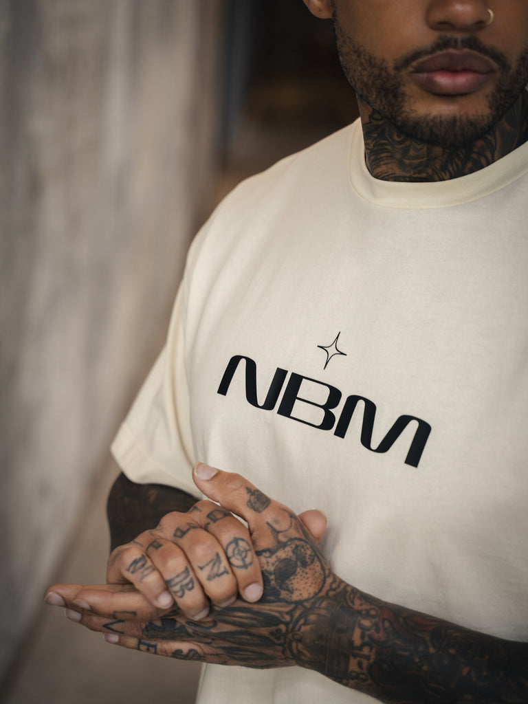 NBM Logo T Shirt Cream
